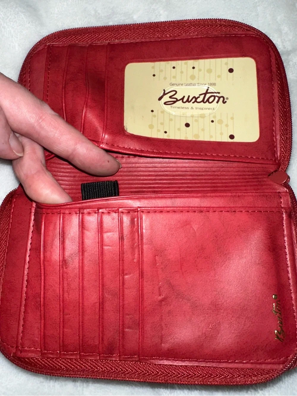 Buxton Heiress Double Zip Wallet